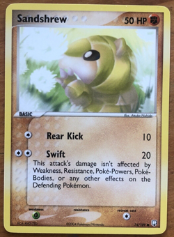 2004 Pokemon TCG Sandshrew - 74/109 - Common EX Team Rocket Returns - Image 3