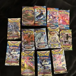 Pokemon Sword &shield Lot Of 13 Assorted Packs - Image 1