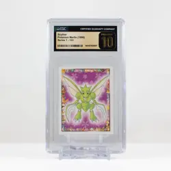 G1N Pokemon Scyther 123 Merlin Sticker Series 1 Topps CGC 10 PRISTINE POP 1 - Image 2