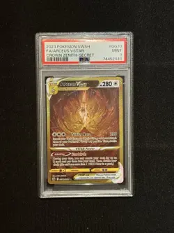 Arceus VSTAR #GG70 Pokemon SWSH Crown Zenith Secret Gold PSA 9 Mint - Image 1