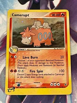 Pokemon TCG Camerupt 4/109 Holo Rare e-reader Ruby and Sapphire - Image 1