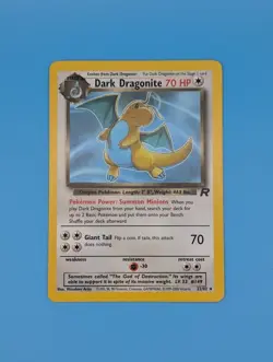 Pokemon Dark Dragonite 22/82 Team Rocket Regular Moderately Played (non-foil) - Image 1