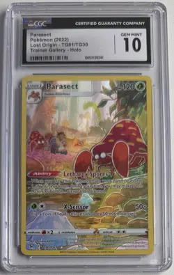 Parasect TG01/TG30 Swsh11: Lost Origin Trainer Gallery CGC GEM MINT 10 Pokemon - Image 1