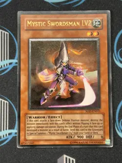Yugioh SOD-EN011 Mystic Swordsman LV2 Ultimate Rare - Image 3