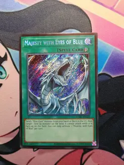 Yu-Gi-Oh! TCG Majesty with Eyes of Blue Secret Rare Unlimited LCKC-EN031 NM - Image 1