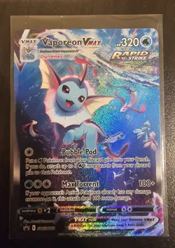 Vaporeon VMAX SWSH182 Sword & Shield Pokemon TCG Promo Card - Image 1