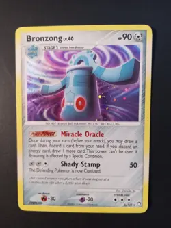 Pokemon TGC 2007 Mysterious Treasures Bronzong 6/123 Rare Holo Card LP - Image 1