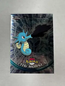 Horsea #116 - Topps Chrome Series 2 Pokemon Card FOIL - Image 1