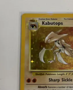 Kabutops 9/62 Fossil Holo Rare Vintage WOTC Pokemon Card. LP++. - Image 2