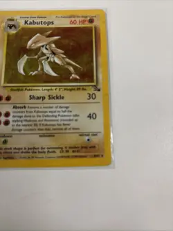 Kabutops 9/62 Fossil Holo Rare Vintage WOTC Pokemon Card. LP++. - Image 4