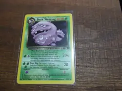 Dark Weezing Pokemon TCG WOTC Team Rocket NON- Holo Rare Card 31/82 LP - Image 1
