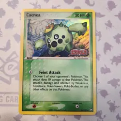 Cacnea 46/108 LP-MP Reverse Holo Stamped 2007 Pokemon EX Power Keepers Card VTG - Image 1
