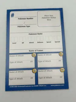 2000 Nintendo Power Pokemon Stadium Mewtwo Insert Card. Extremely Rare! 💎 - Image 2