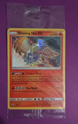 Pokemon TCG Shining Legends Shining Ho-Oh Promo Holo Card SM70 Factory Sealed - Image 1