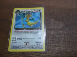 Dark Dragonite Pokemon TCG WOTC Team Rocket NON- Holo Rare Card 22/82 LP - Image 1
