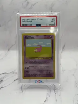 PSA 9 - Slowpoke #55/62 - Fossil 1999 - WOTC Pokemon Card - MINT - Image 1