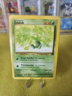 Oddish 63/82 1st Edition Team Rocket Common Pokemon Card - Image 1