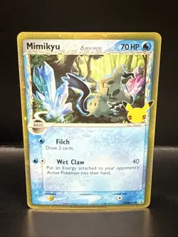 Pokemon Card TCG - Mimikyu Delta Species SWSH136 Promo Celebrations A - Image 1