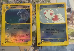 2003 Pokemon Aquapolis Reverse Holo 2 Card Lot Goldeen #78 & Seadra #58 NM/LP - Image 1
