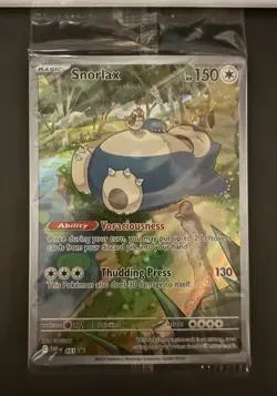 Pokemon TCG Snorlax 051 SV Scarlet & Violet 151 Promo Card Sealed - Image 1