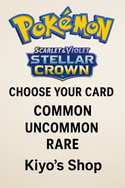 Pokemon Cards - Scarlet & Violet Stella Crown - Pick Your Own Card - Near Mint - Image 1