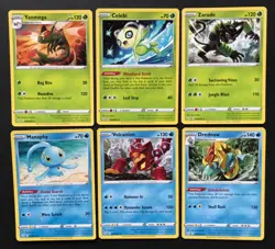 6 X Shining Fates Bundle Pokemon Cards Rare Non-Holo Non Holo Celebi Manaphy - Image 1