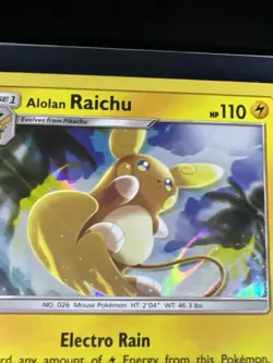 Alolan Raichu 57/236 Unified Minds Pokemon 2019 TCG Holo Card ( Pack Fresh ) - Image 2