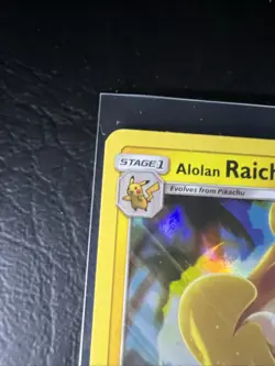 Alolan Raichu 57/236 Unified Minds Pokemon 2019 TCG Holo Card ( Pack Fresh ) - Image 3