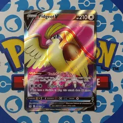 Pidgeot V 188/196 Full Art Holo NM Pokemon Card English - Image 1