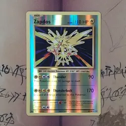 Zapdos 42/108 Evolutions Reverse Holo NM Pokemon Card English - Image 1