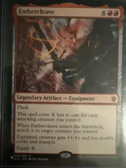 Embercleave Magic the Gathering Legendary Artifact Equipment Card - Image 1