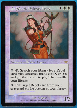 Lin Sivvi, Defiant Hero FOIL Nemesis HP/DAMAGED CARD (506279) ABUGames - Image 1