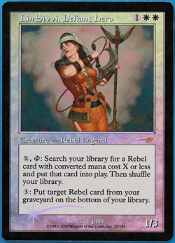 Lin Sivvi, Defiant Hero FOIL Nemesis HP/DAMAGED CARD (506280) ABUGames - Image 1