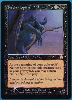 Nether Spirit FOIL Mercadian Masques HP/DAMAGED CARD (506275) ABUGames - Image 1