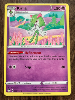 Kirlia 068/195 - 2022 Pokemon Silver Tempest Uncommon Card - CLEAN NM - Image 1