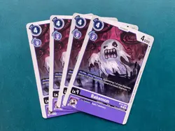 Bakemon BT23-064 Playset Hackers' Slumber Digimon Card Game x4 - Image 1