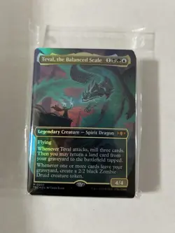 Teval, the Balanced Scale (Borderless) [Tarkir: Dragonstorm Commander] Foil Near - Image 1