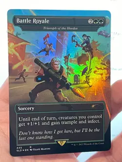 1X FOIL Battle Royale Triumph of the Hordes MINT MTG Magic Fortnite Secret Lair - Image 1