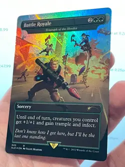 1X FOIL Battle Royale Triumph of the Hordes MINT MTG Magic Fortnite Secret Lair - Image 2