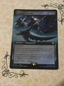 Reaper's Scythe (Extended Art) #117 (Foil) (NM) Final Fantasy FIC Magic MTG - Image 1