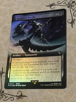 Reaper's Scythe (Extended Art) #117 (Foil) (NM) Final Fantasy FIC Magic MTG - Image 2