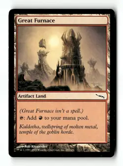 MTG | Great Furnace | Mirrodin | Regular | Heavily Played | English - Image 1