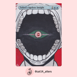 Teferi's Ageless Insight - The Summer Hikaru Died - MTG Magic Hand Painted Alter - Image 1