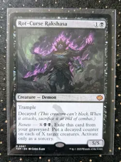 Rot-Curse Rakshasa Tarkir: Dragonstorm Regular NM Magic the Gathering MTG - Image 1