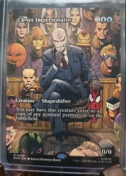 Clever Impersonator (Borderless) Marvel Spider-Man MTG Regular Near Mint - Image 3