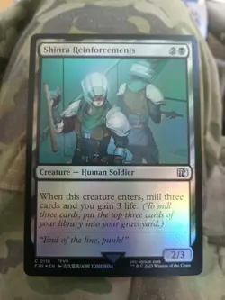 Shinra Reinforcements - 0118 - MTG Final Fantasy - Foil - Common - Pack Fresh - Image 1