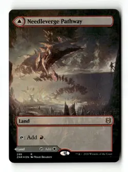 MTG | Needleverge Pathway | ZNR | Foil | Moderately Played | English - Image 1