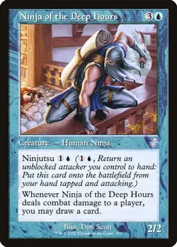 1x Ninja of the Deep Hours NM Eng MTG - Timespiral Remastered - Image 1