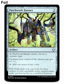 Patchwork Banner (Foil) - [Bloomburrow] MTG Magic - NM/Mint - Image 1
