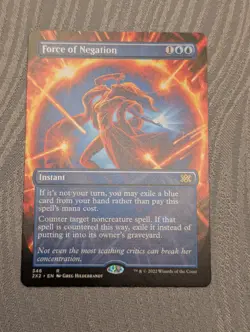 MtG Force of Negation Double Masters 2022 Borderless Regular NM - Image 1